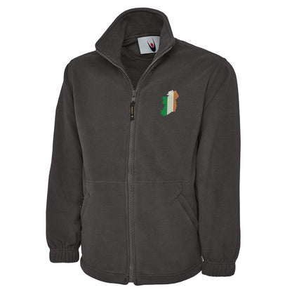Ireland Flag Map Embroidered Premium Fleece