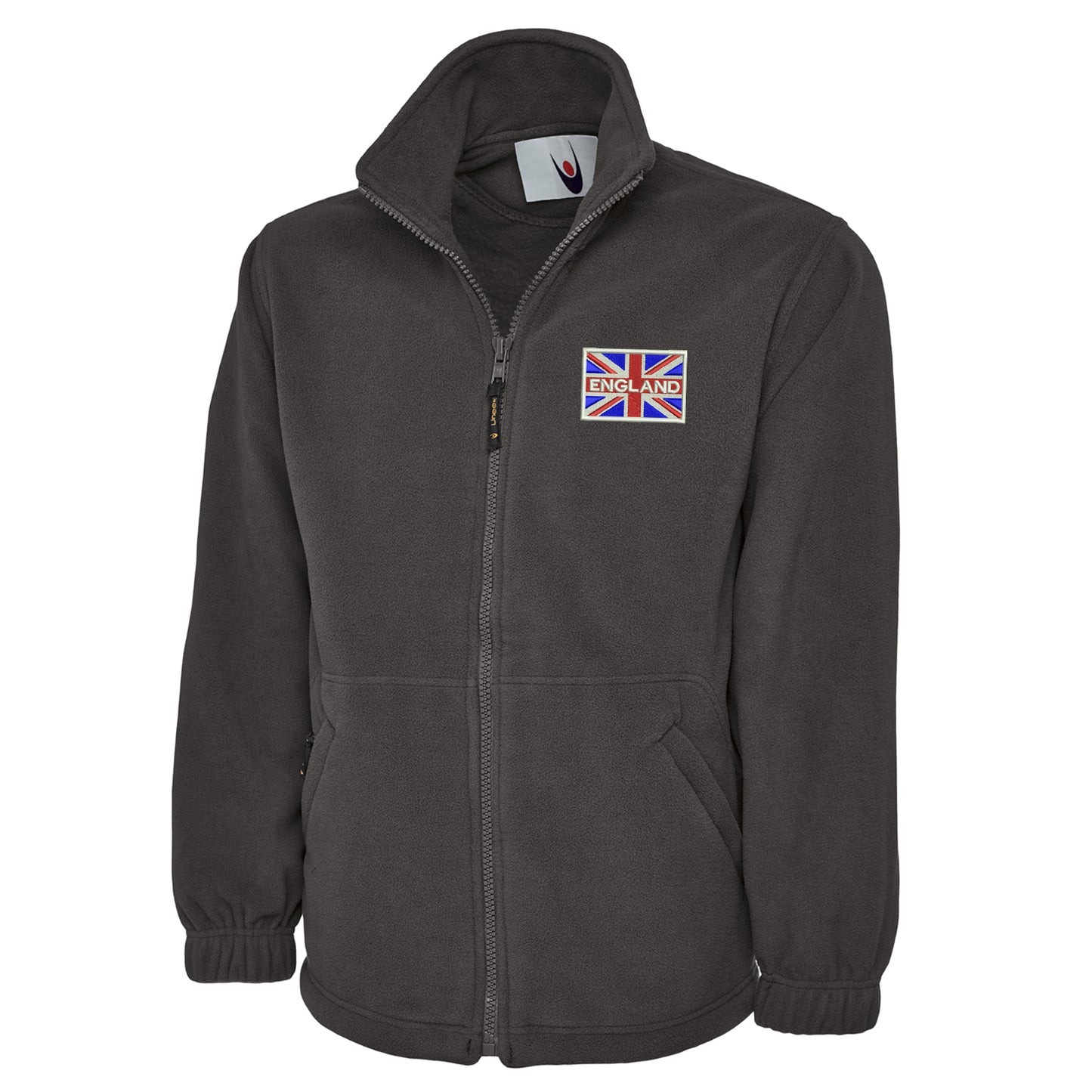 England Coloured Union Jack Embroidered Premium Fleece