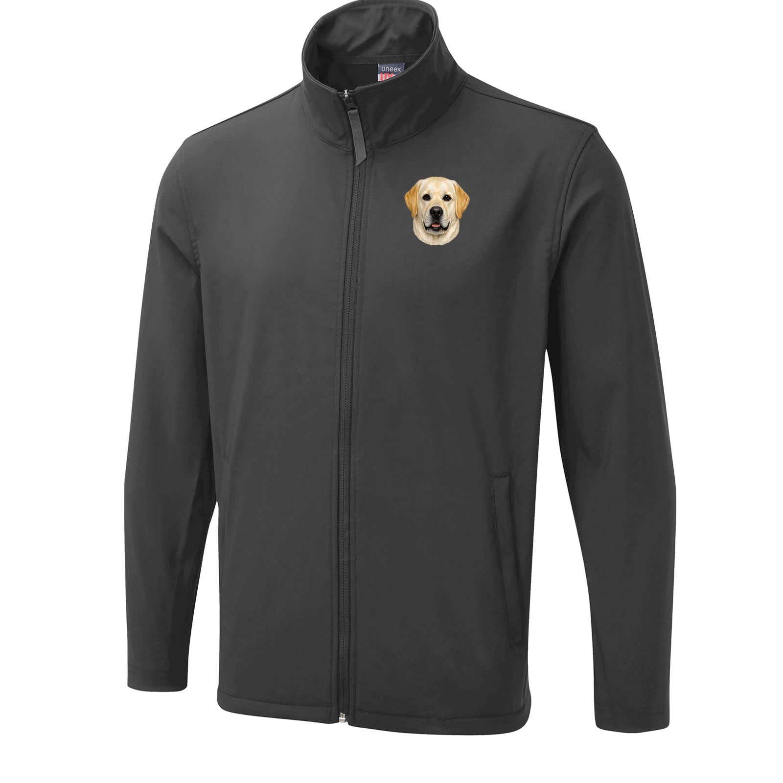 Yellow Labrador Dog Face Bomber Jacket
