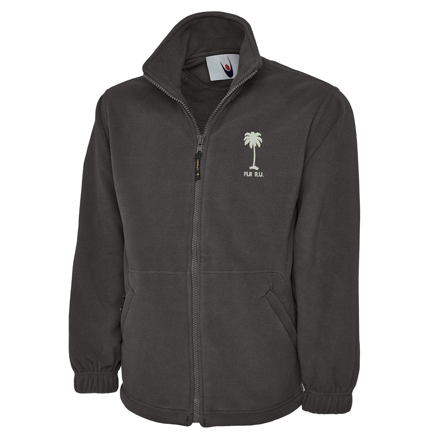 Retro Fiji Rugby 1920s Embroidered Premium Fleece