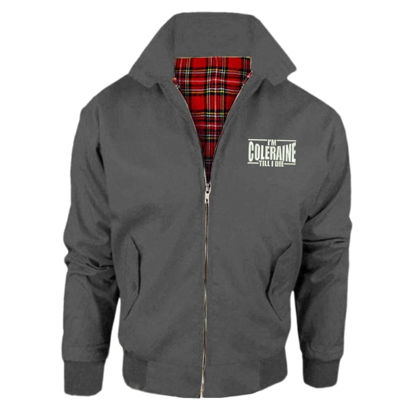I am Coleraine Embroidered Harrington Jacket