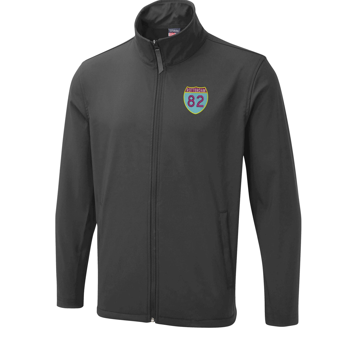 Retro Rotterdam 82 Embroidered Lightweight Soft Shell Jacket
