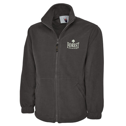 Forest It's a Way of Life Embroidered Premium Fleece