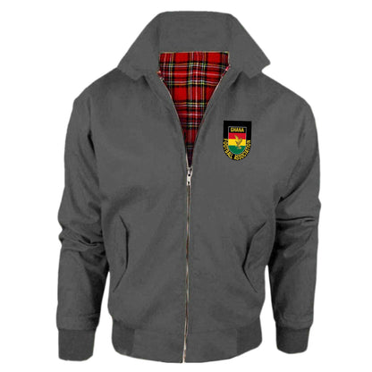 Retro Ghana 1966 Embroidered Classic Harrington Jacket