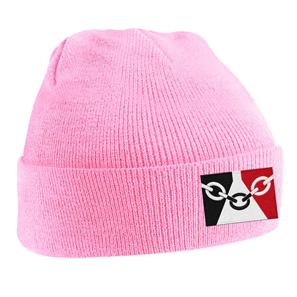 Black Country Flag Embroidered Beanie Hat