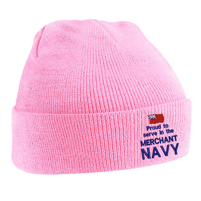 Proud to Serve in The Merchant Navy Beanie Hat