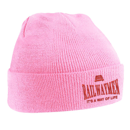 Railwaymen Embroidered Beanie Hat