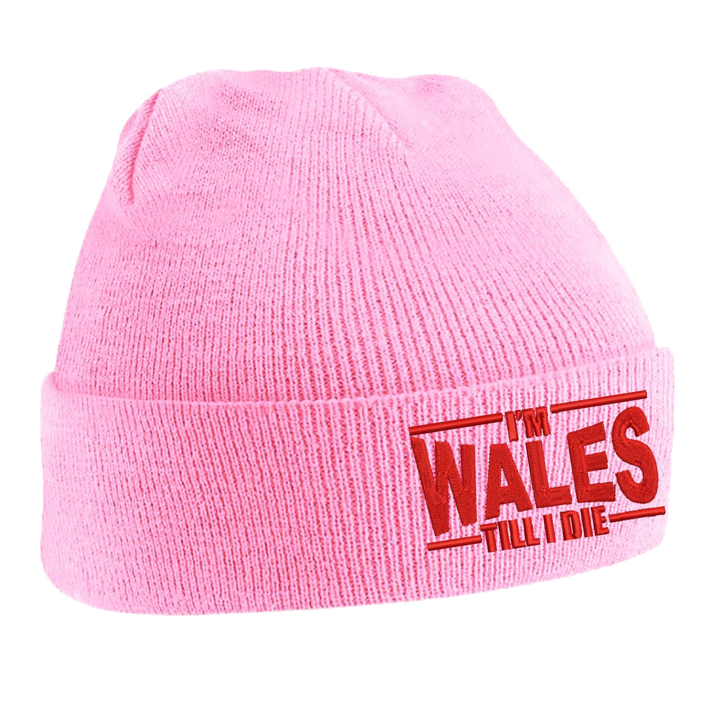 I’m Wales Till I Die Embroidered Beanie Hat