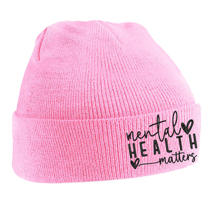 Yellow Mental Health Beanie Hat