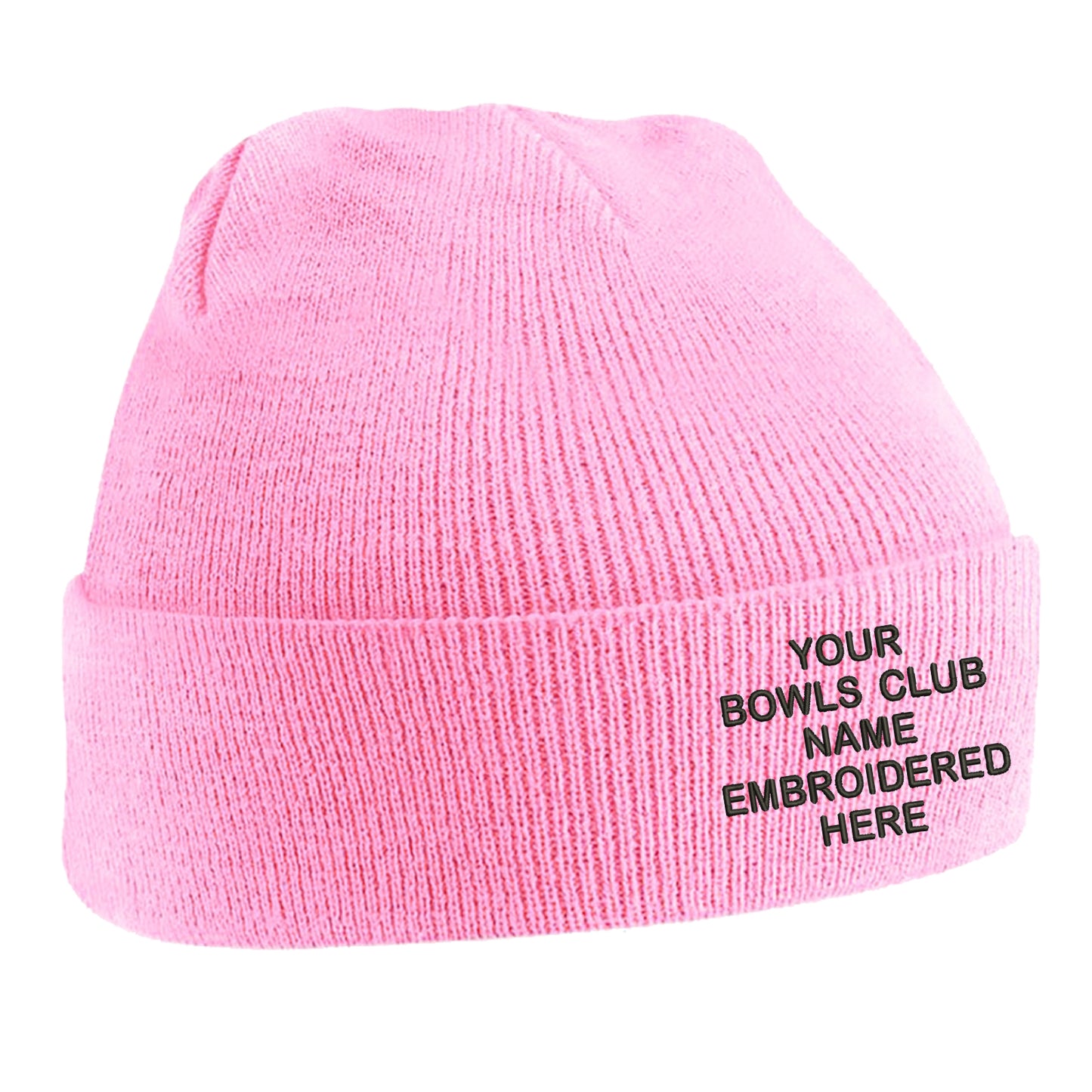 Personalised Bowls Club Beanie Hat