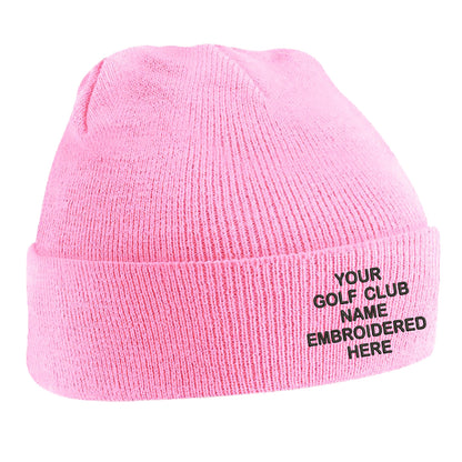 Personalised Golf Club Beanie Hat