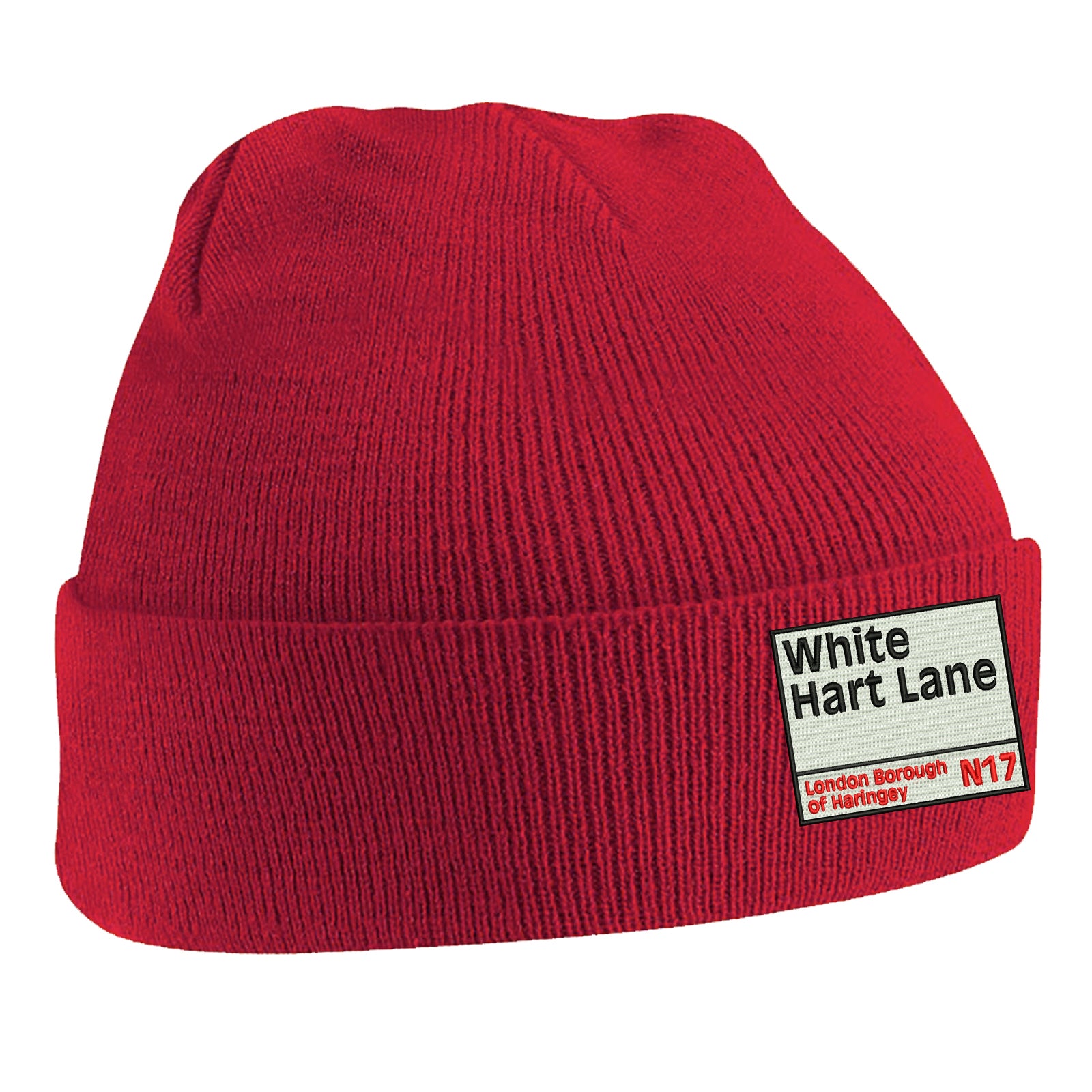 Retro White Hart Lane Beanie Hat