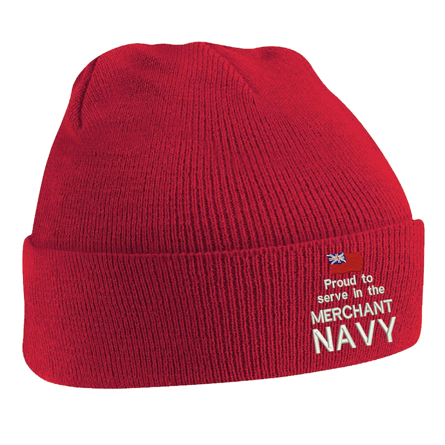 Proud to Serve in The Merchant Navy Beanie Hat