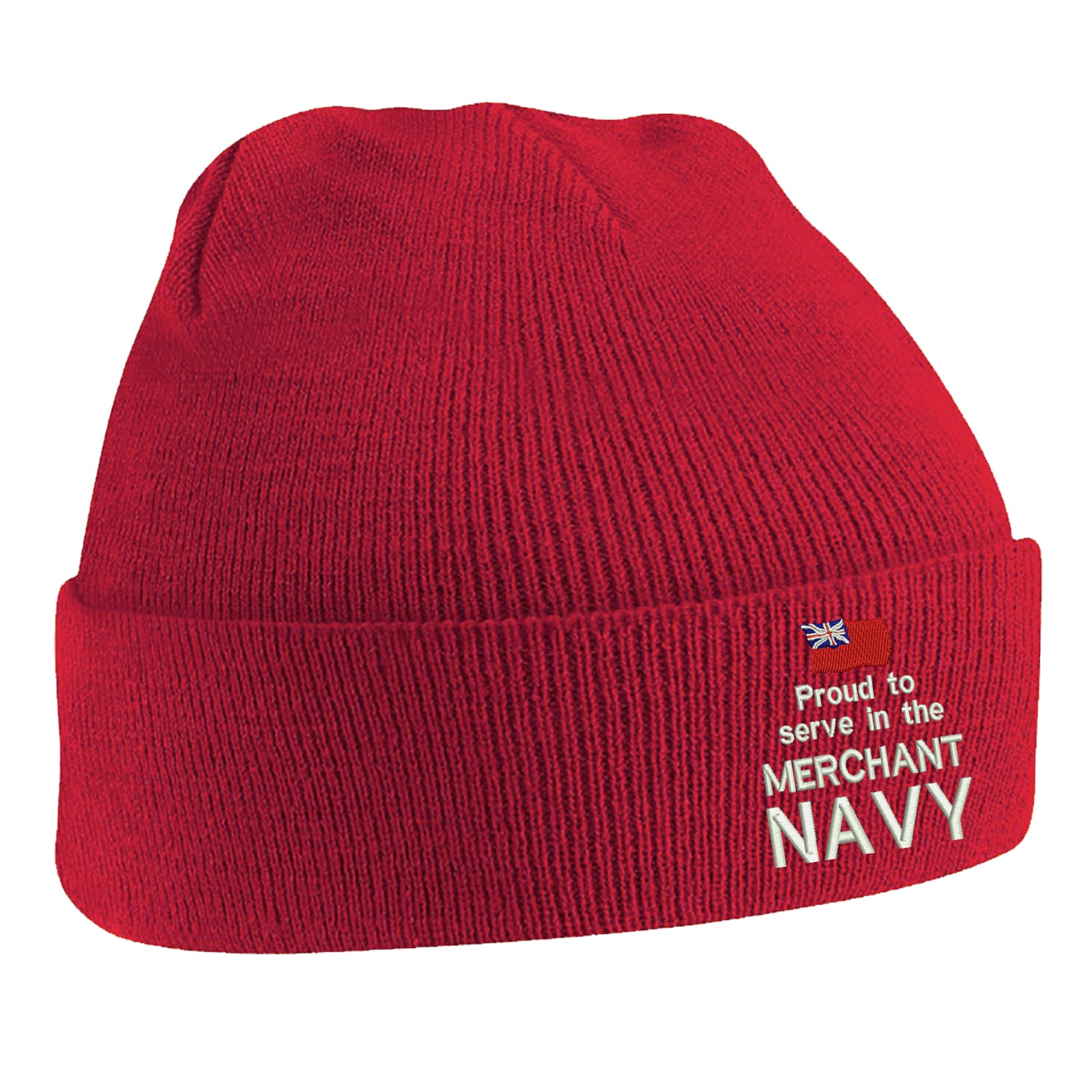 Proud to Serve in The Merchant Navy Beanie Hat