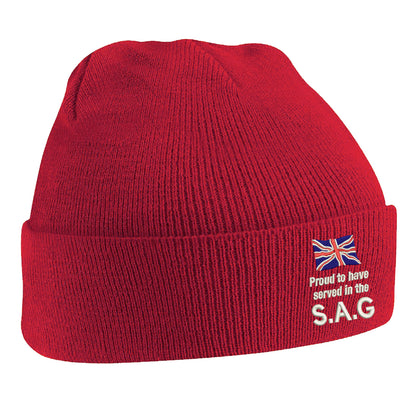 Proud to Have Served in The SAG Beanie Hat