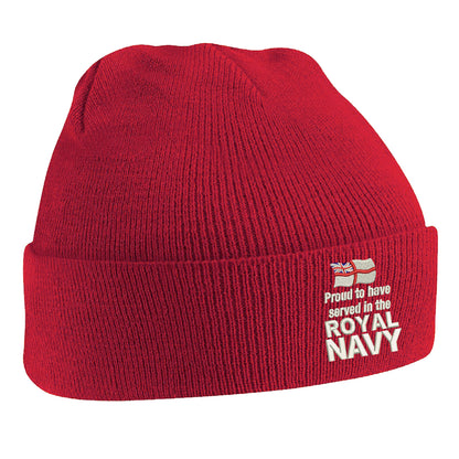 Proud to Have Served in The Royal Navy Beanie Hat