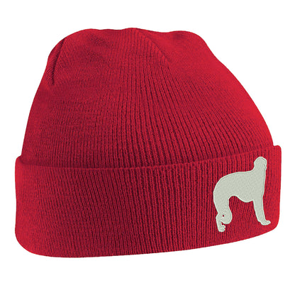 Borzoi Embroidered Beanie Hat