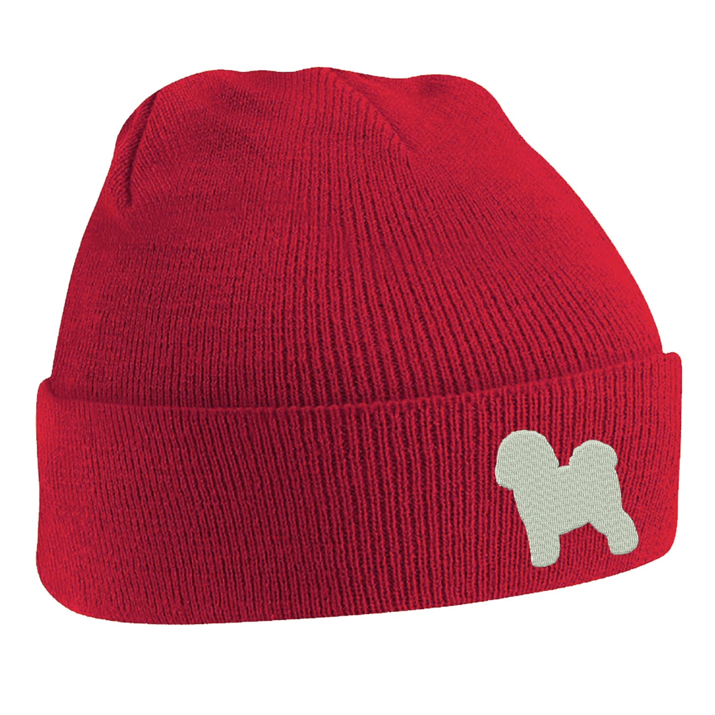 Bichon Frise Embroidered Beanie Hat