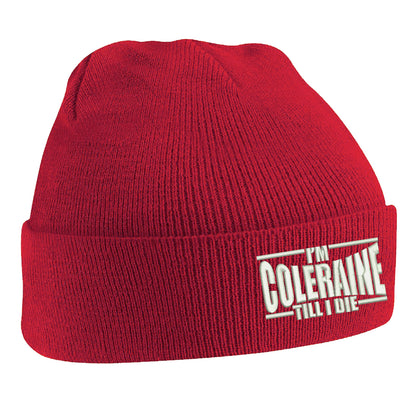 I am Coleraine Embroidered Beanie Hat