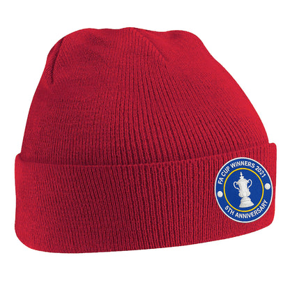 Vintage Leicester City Football Beanie Hat