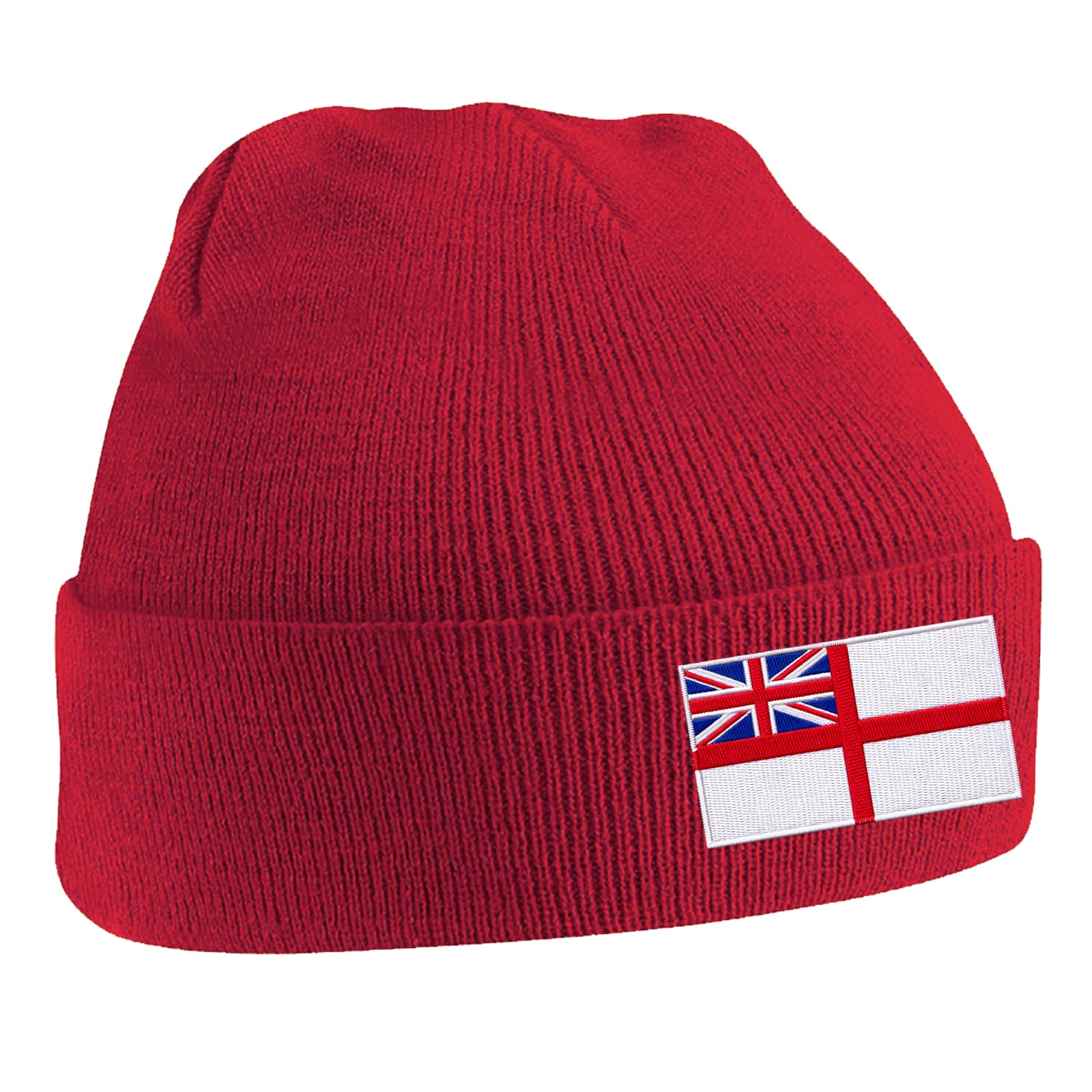 Royal Navy White Ensign Flag Beanie Hat