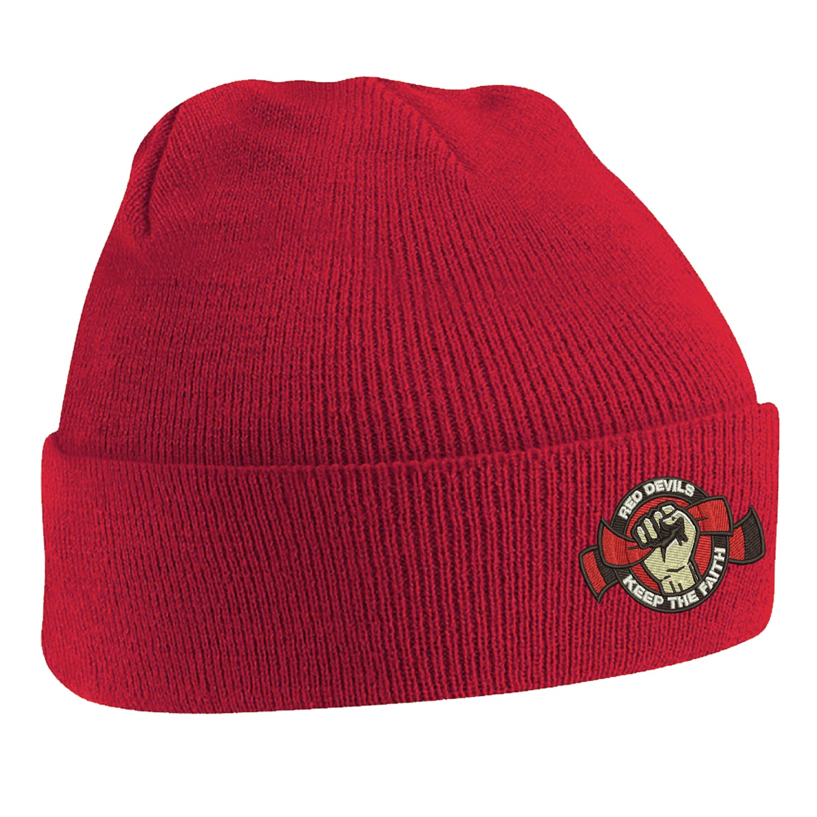 Red Devils Keep The Faith Beanie Hat