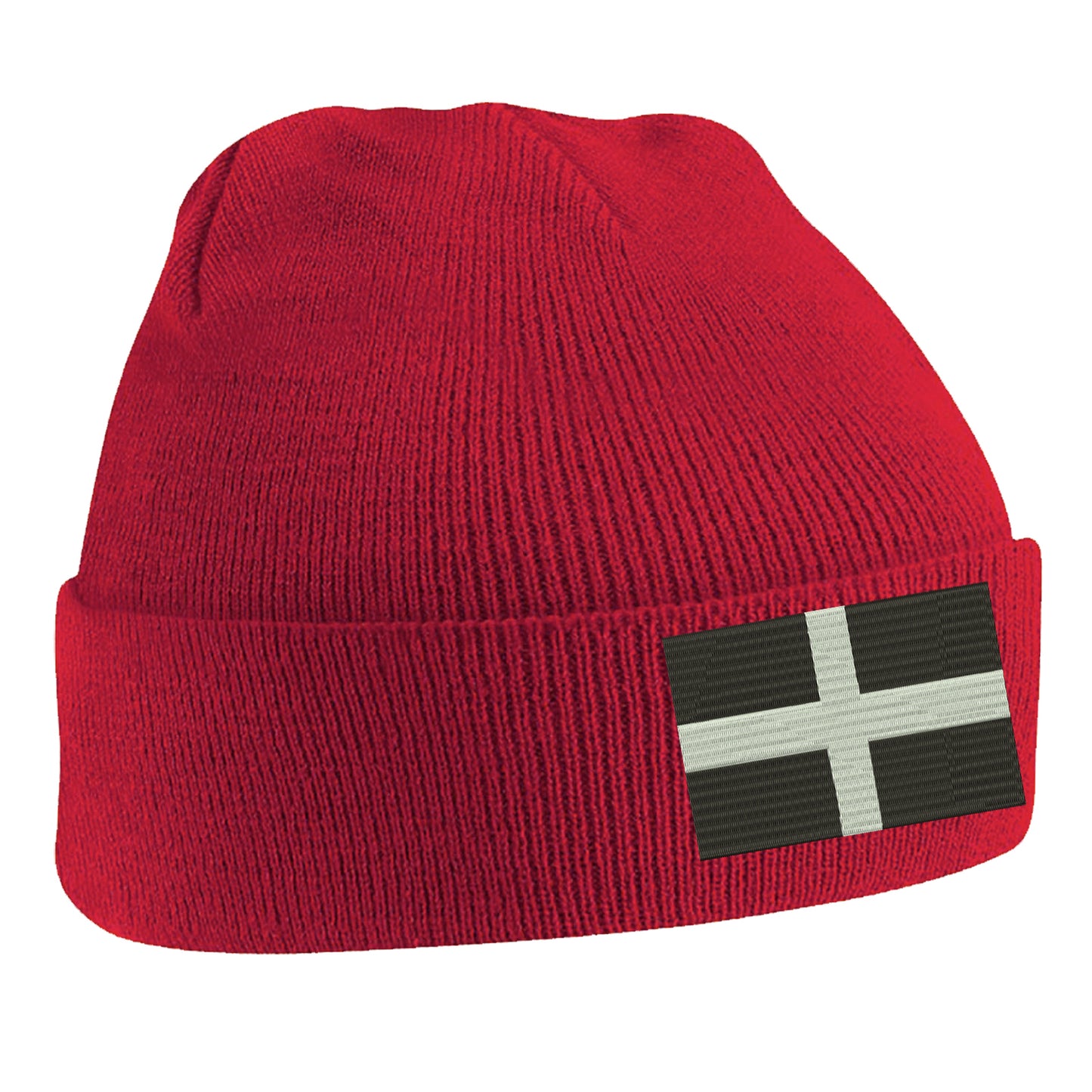 Saint Piran’s Flag Cornwall Beanie Hat 