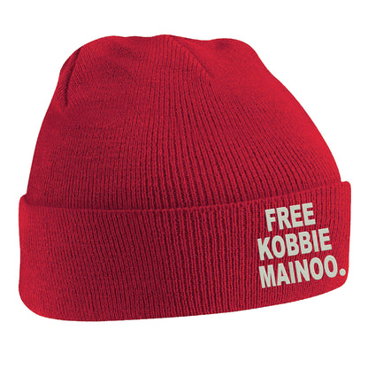 Free Kobbie Mainoo Embroidered Beanie Hat