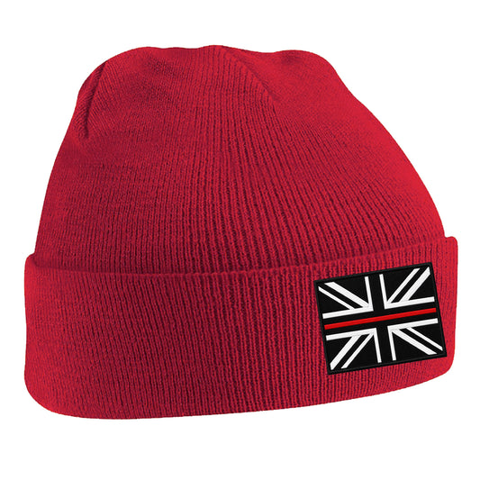 Thin Red Line Union Jack Beanie Hat