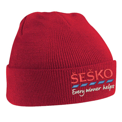 Benjamin Sesko Man Utd Beanie Hat 