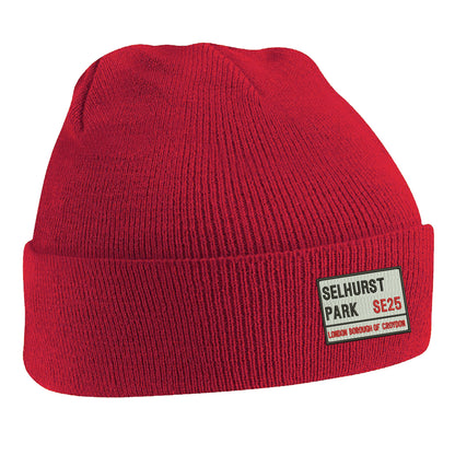 Selhurst Park SE25 Embroidered Beanie Hat