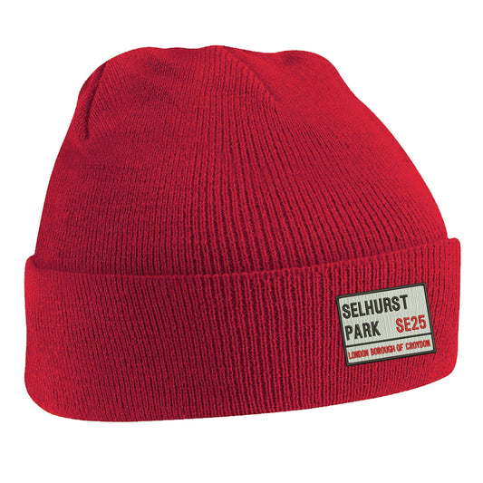 Selhurst Park SE25 Embroidered Beanie Hat