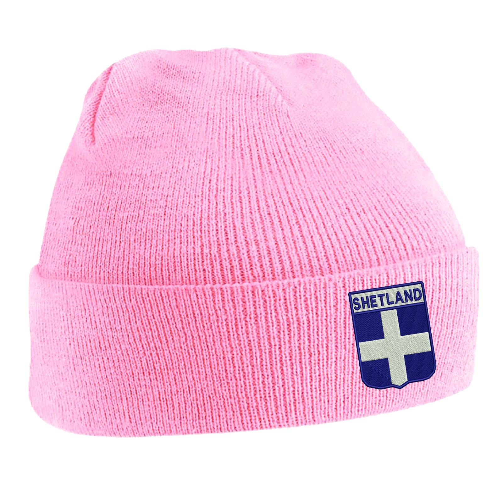 Shetland Flag of Scotland Shield Beanie Hat