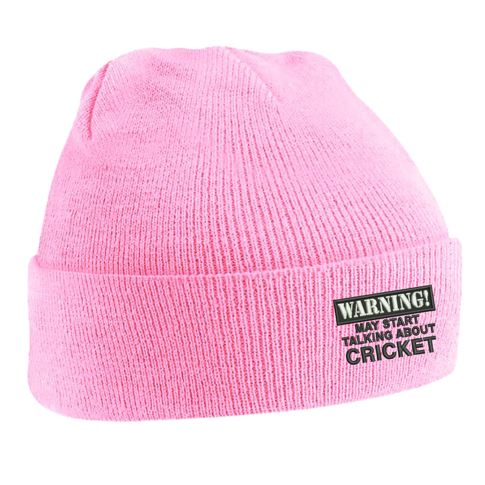 Warning May Start Talking About Cricket Beanie Hat