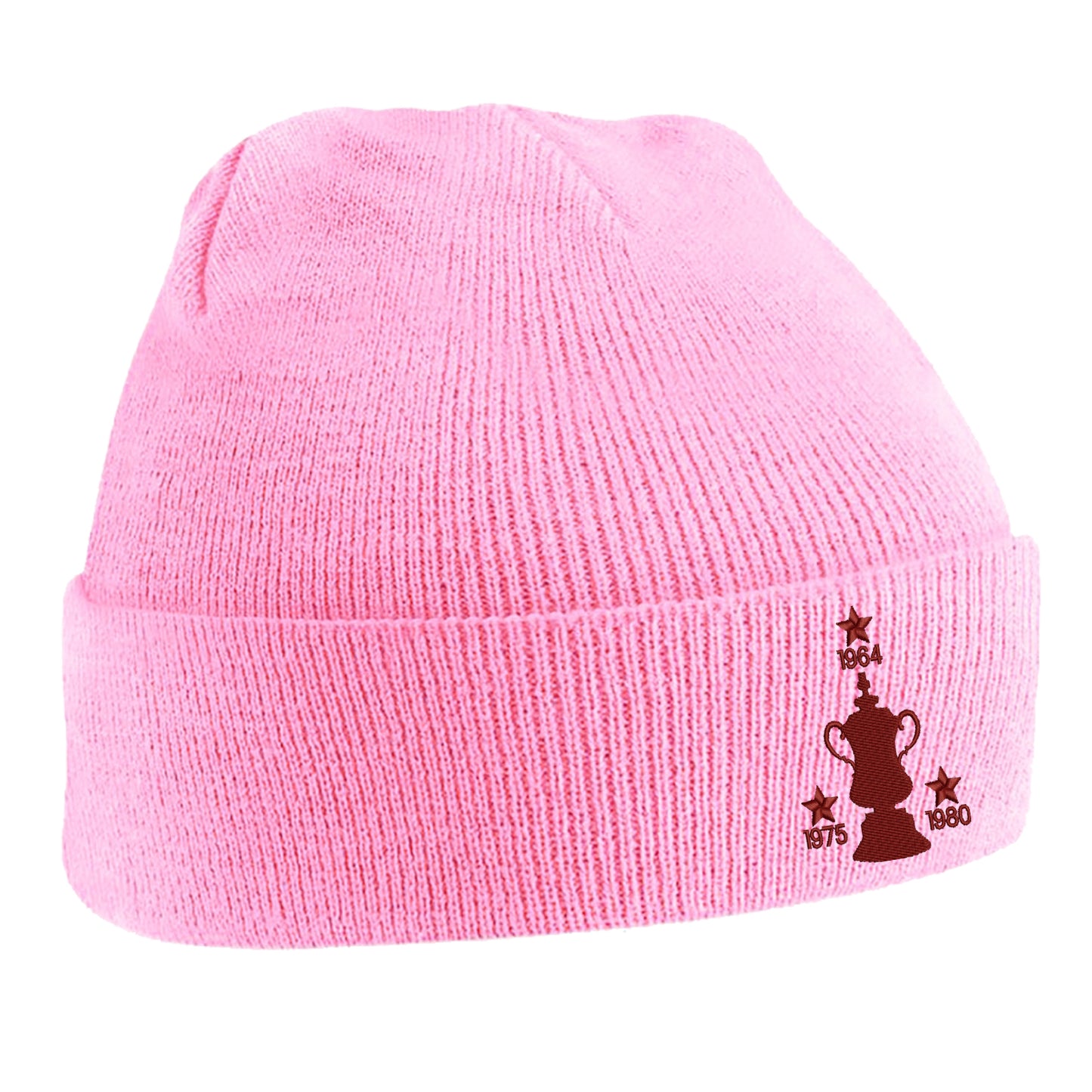 Retro West Ham Three Time Cup Winners Embroidered Beanie Hat