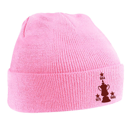 Retro West Ham Three Time Cup Winners Embroidered Beanie Hat