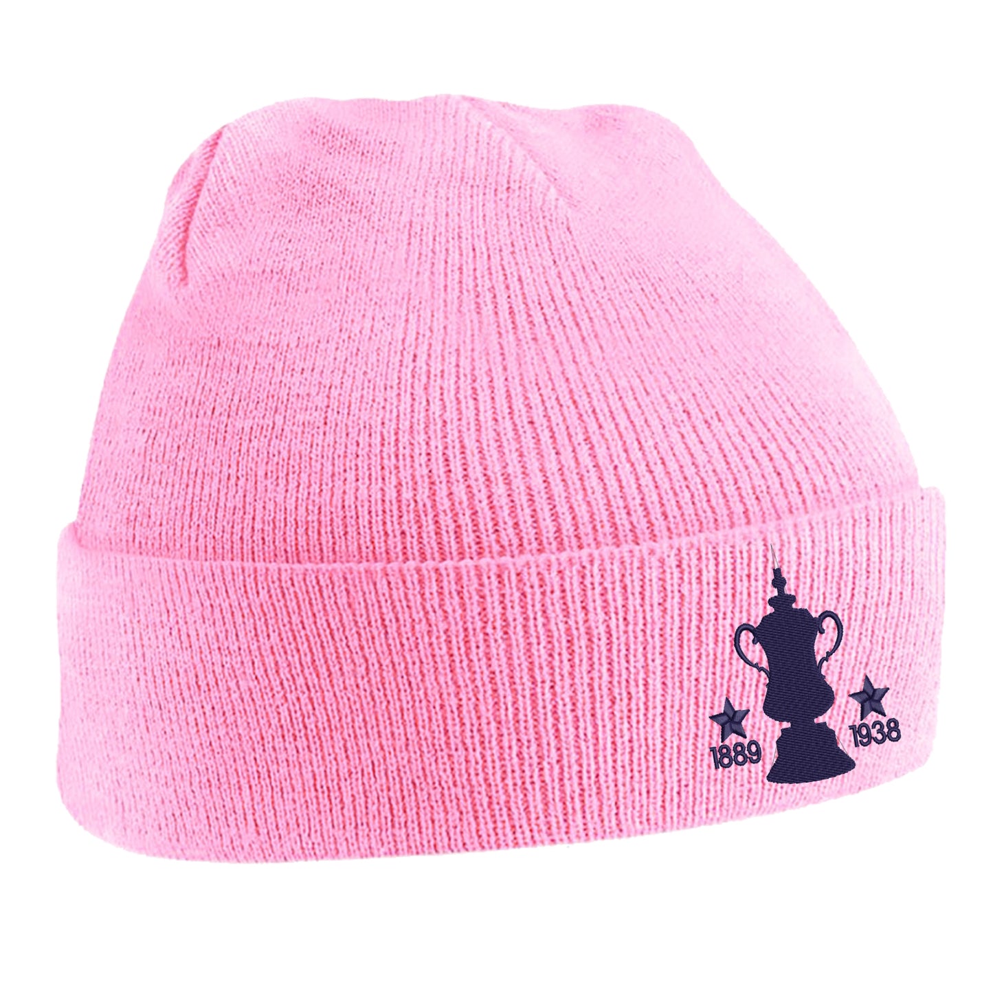 Retro Preston Two Time Cup Winners Embroidered Beanie Hat