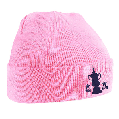 Retro Preston Two Time Cup Winners Embroidered Beanie Hat