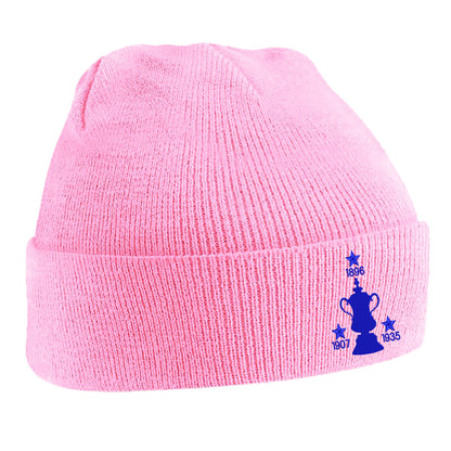 Retro Sheff Wed Three Time Cup Winners Embroidered Beanie Hat
