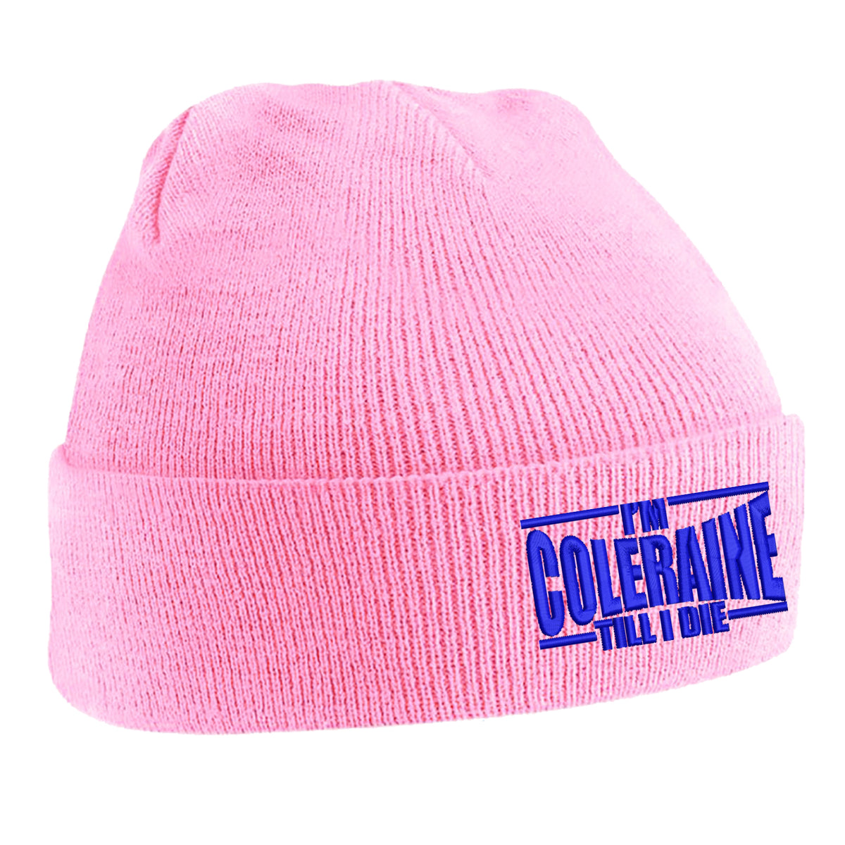 I am Coleraine Embroidered Beanie Hat