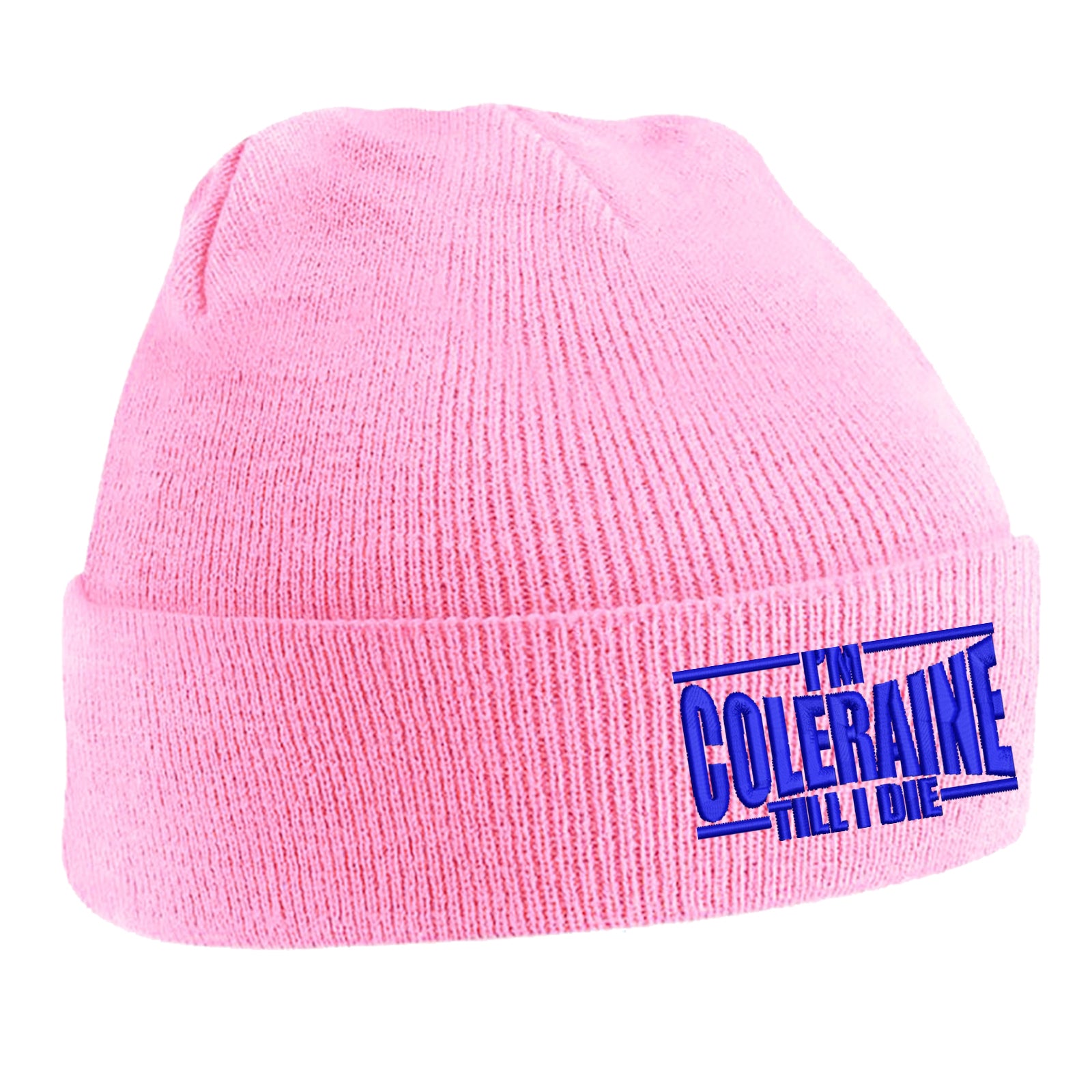 I am Coleraine Embroidered Beanie Hat