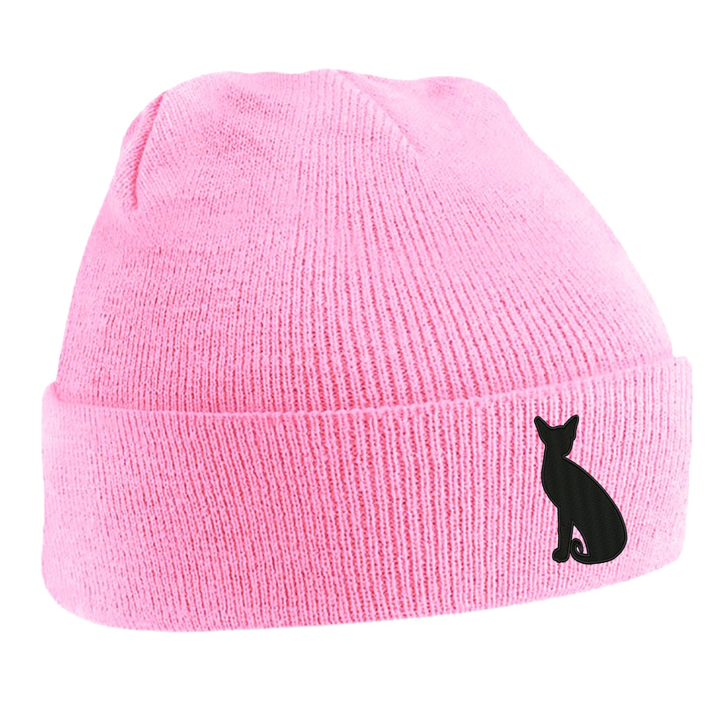 Siamese Cat Embroidered Beanie Hat
