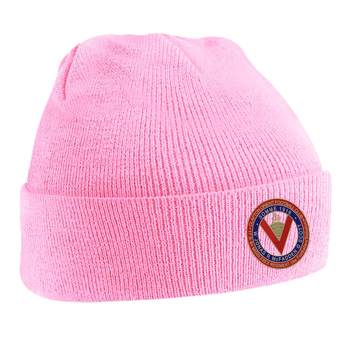 Retro Clapton Orient Somme Memorial Embroidered Beanie Hat