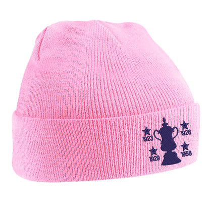Retro Bolton Four Time Cup Winners Beanie Hat