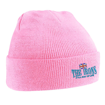 The Irons It's Way of Life Union Jack Embroidered Beanie Hat