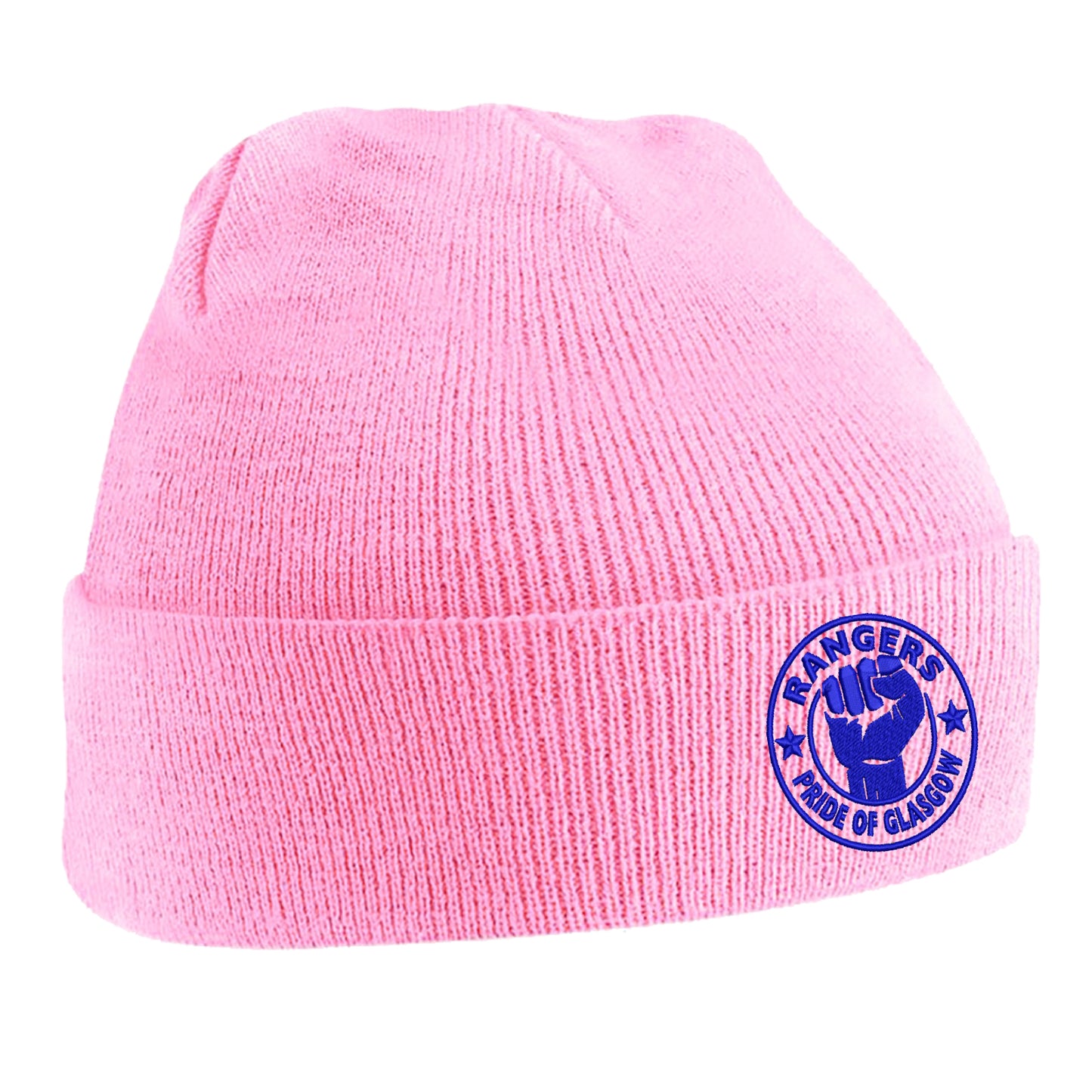 Rangers Pride of Glasgow Embroidered Beanie Hat