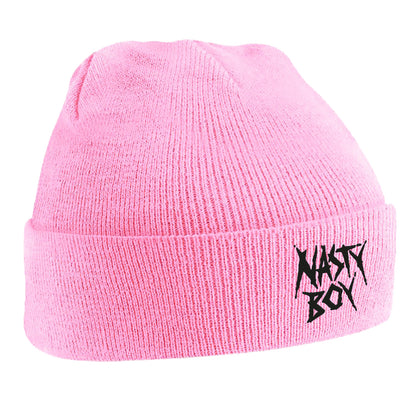 Nasty Boy Embroidered Beanie Hat