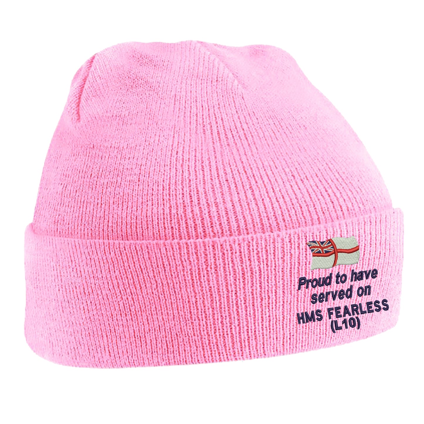 Proud to Have Served on HMS Fearless (L10) Beanie Hat