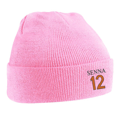 Retro Senna 12 Beanie Hat