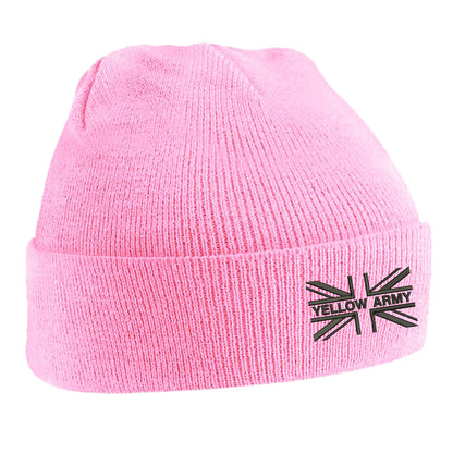 Yellow Army Union Jack Beanie Hat